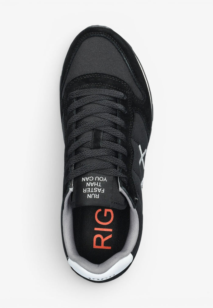 Heren veterschoenen-Zwart combi kleur