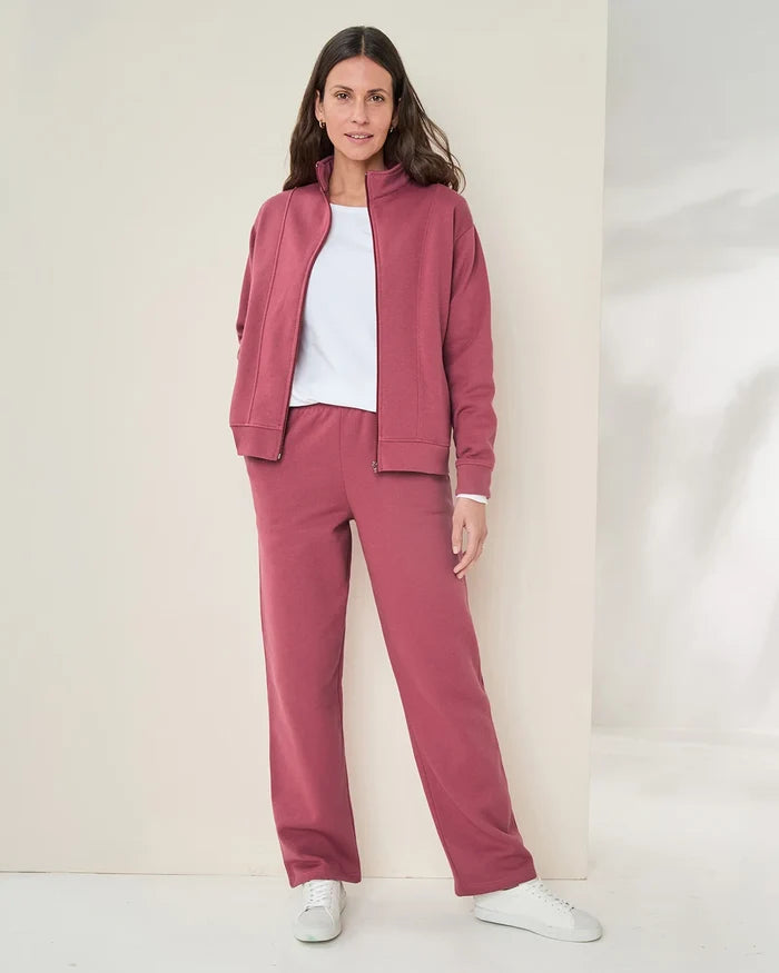 Taylor Cotton Mix Leisure Cardigan - Red