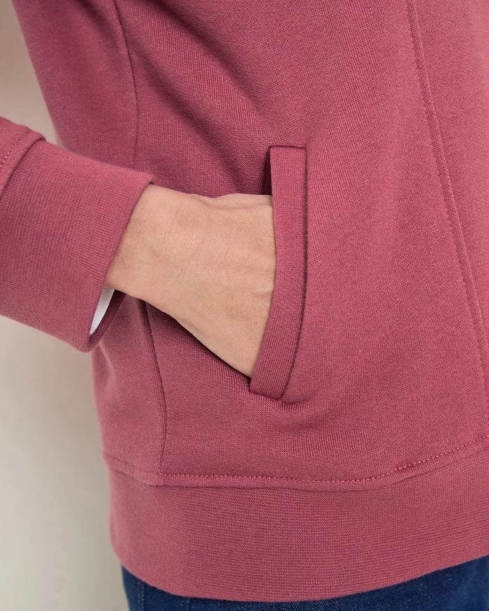 Taylor Cotton Mix Leisure Cardigan - Red