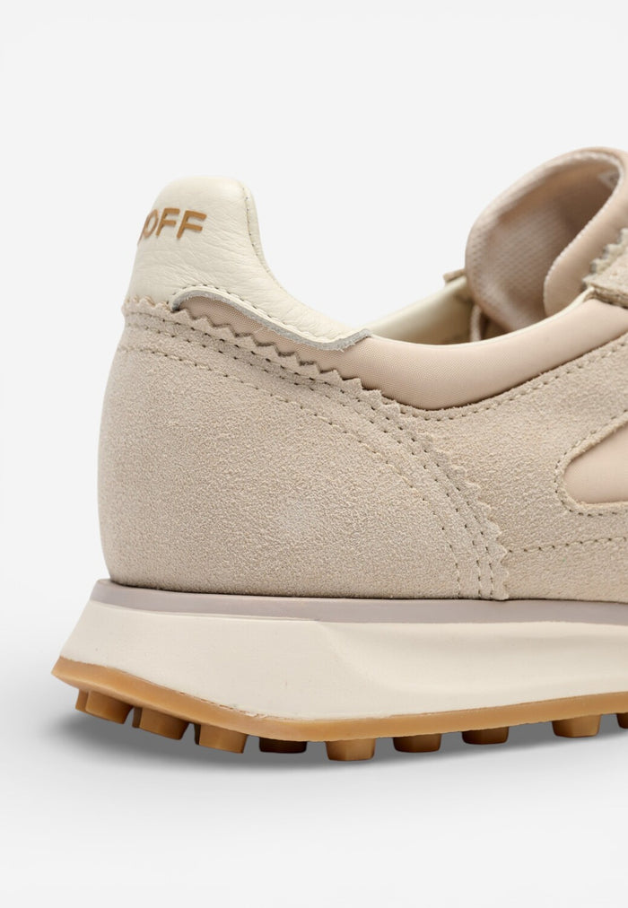 DAMES SPORTIEVE VETERSCHO-Beige suède/nubuck