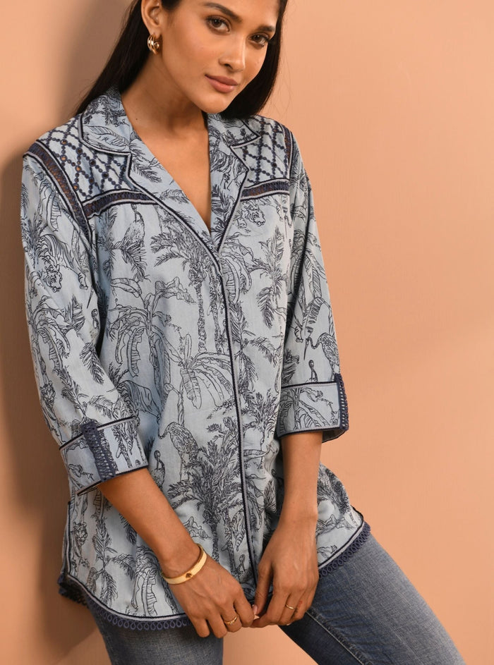 Yulia Denim Light Blue Shirt